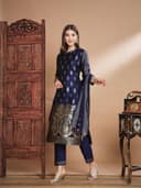 Cotton Silk Jacquard 3pcs set  kurthis view 2