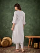 Roman Silk Blend 2pcs set Kurthis - Lavender view 2