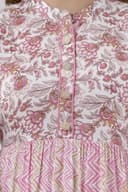 Anarkali Long kurtis - Faded Pink view 5