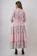 Anarkali Long kurtis - Faded Pink view 6
