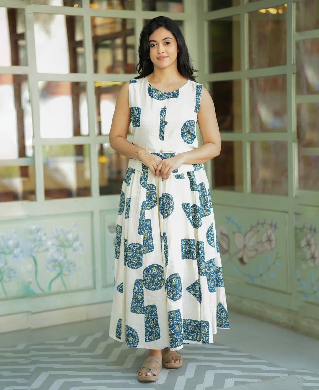 Top with skirt set - Lynx White