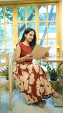 Top with skirt set - Racing Red view 2