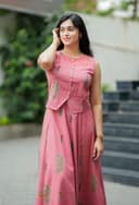 Top with skirt set - Deep Blush view 3