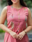 Top with skirt set - Deep Blush view 4