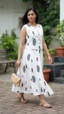 Top with skirt set - White view 4