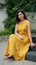Top with skirt set - Mustard Yellow view 1