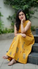 Top with skirt set - Mustard Yellow view 3