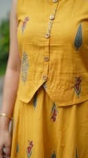 Top with skirt set - Mustard Yellow view 4