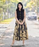 Top with skirt set - Matte Black view 2