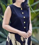 Top with skirt set - Matte Black view 4