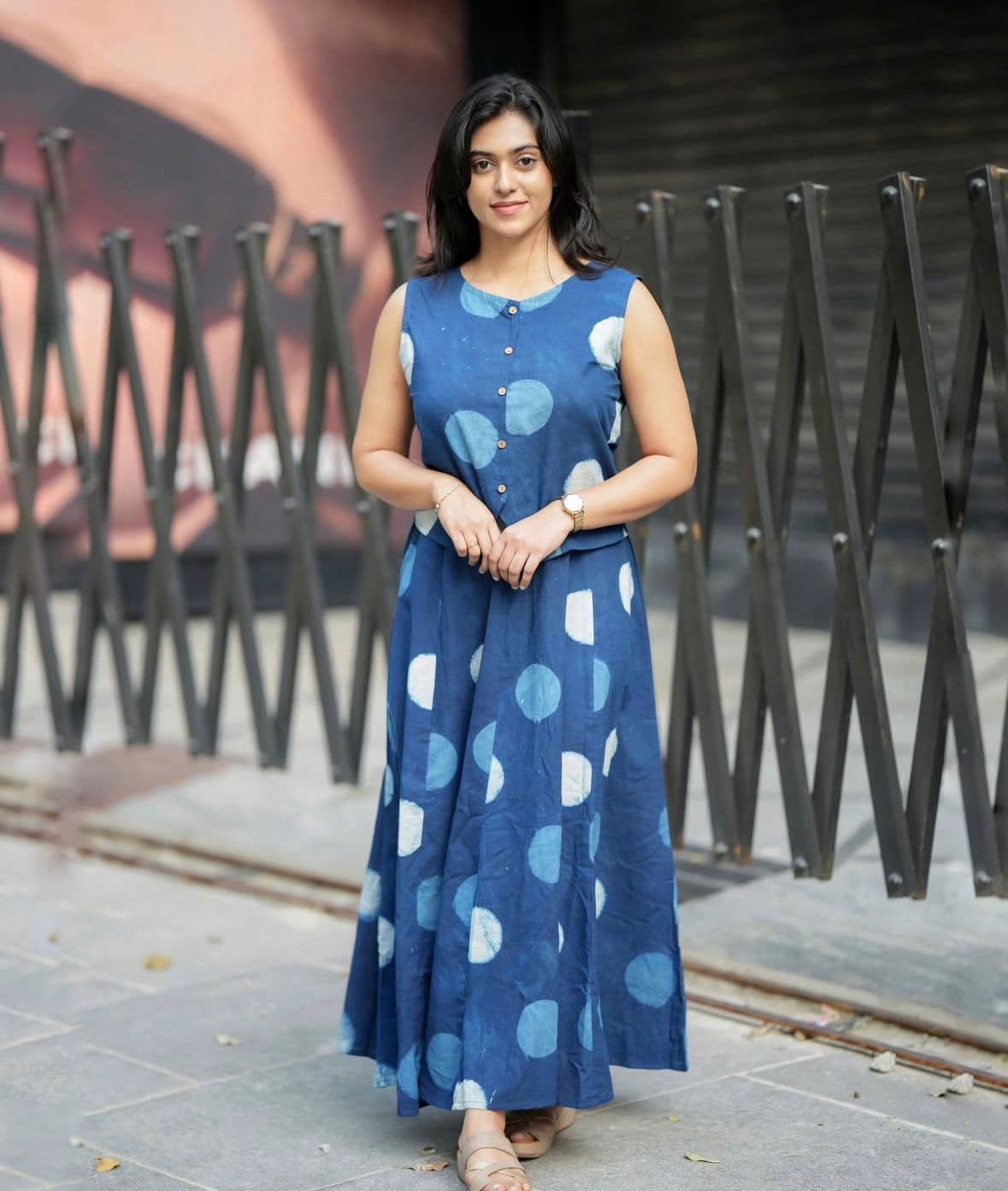 Top with skirt set - Flat Medium Blue